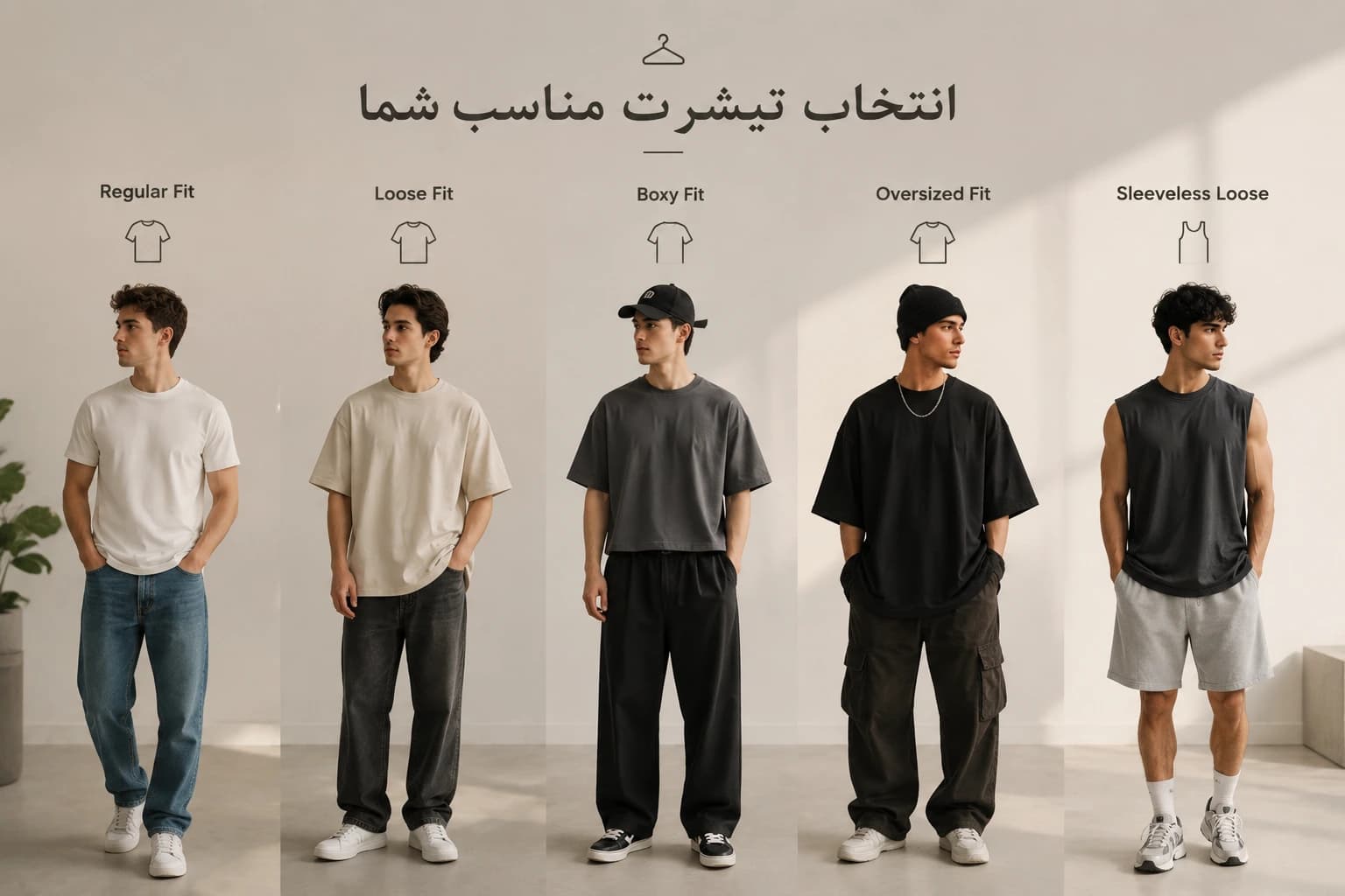 چطور تیشرت مناسب فرم بدن و استایل خود را انتخاب کنیم؟